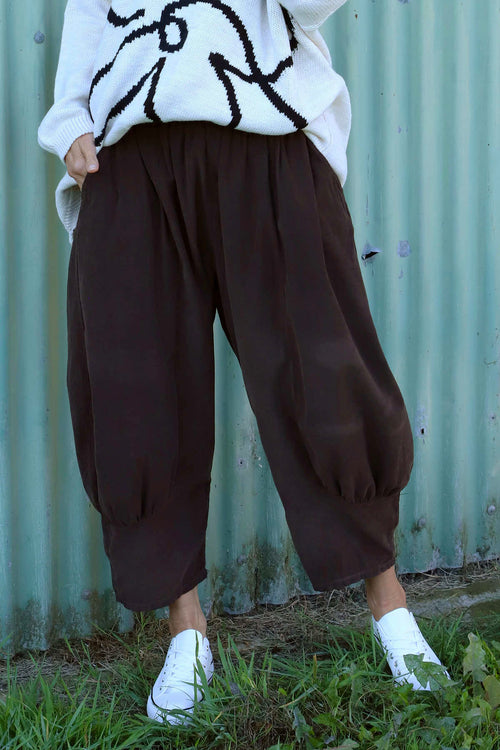 Olwen Needlecord Trousers Cocoa - Image 2