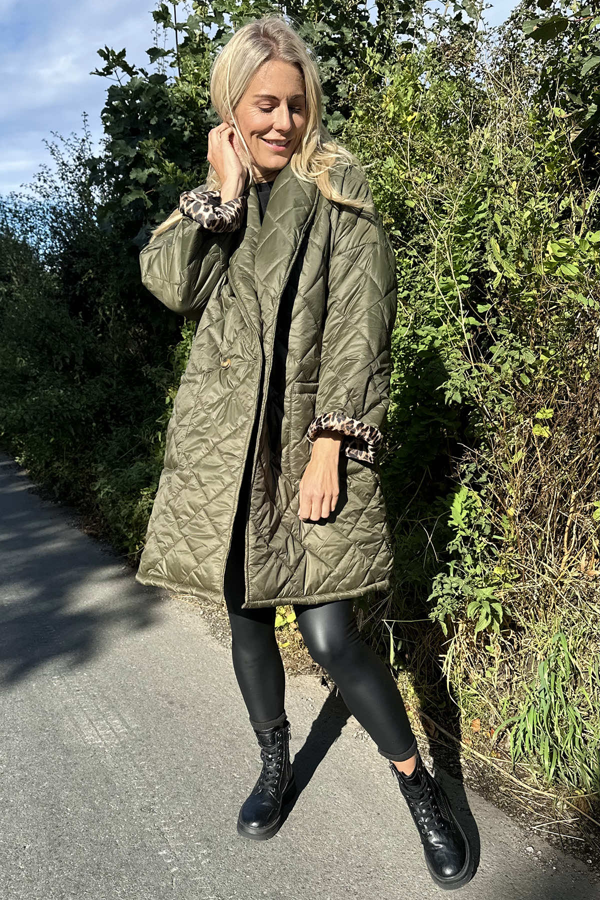 Tiana Padded Coat Khaki