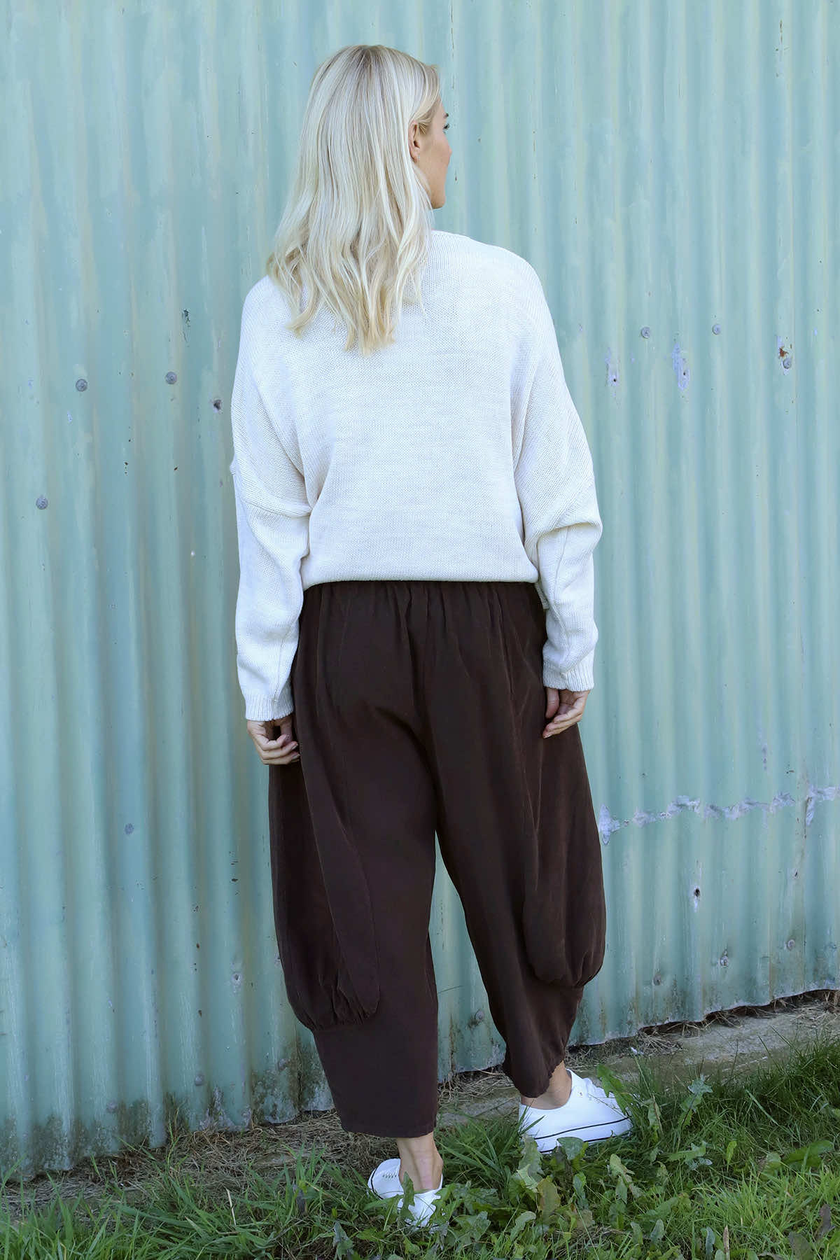 Olwen Needlecord Trousers Cocoa