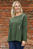 Barbara Pocket Cotton Top Khaki