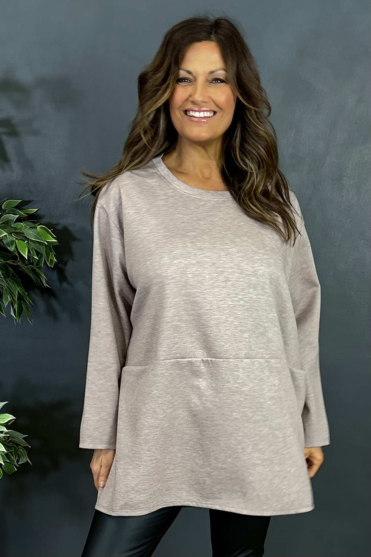 Lindsey Pocket Tunic Mocha