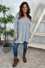 Bo Slouch V-Neck Jumper Grey Grey - Bo Slouch V-Neck Jumper Grey