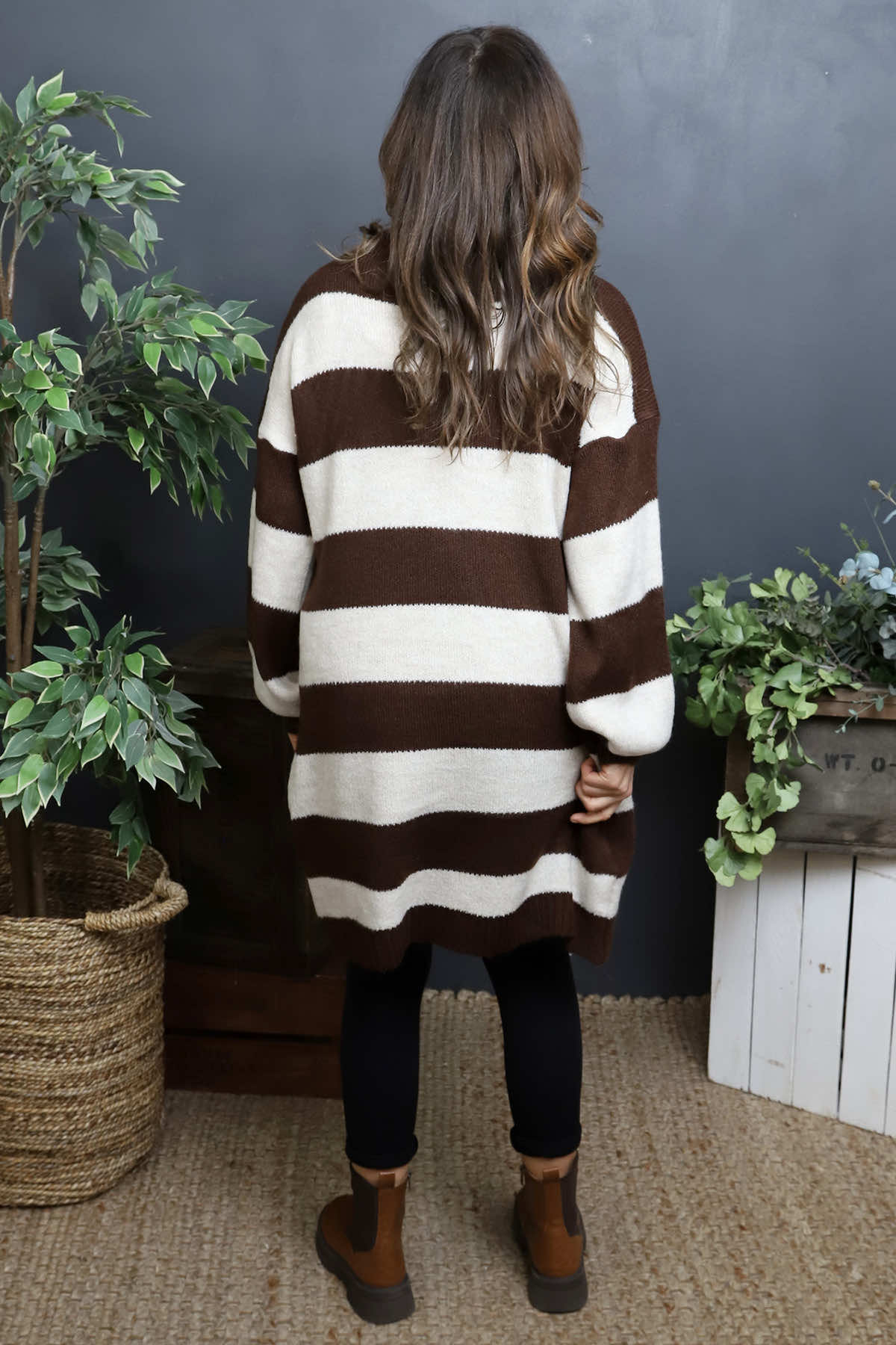 Osanna Stripe Knitted Jumper Cocoa