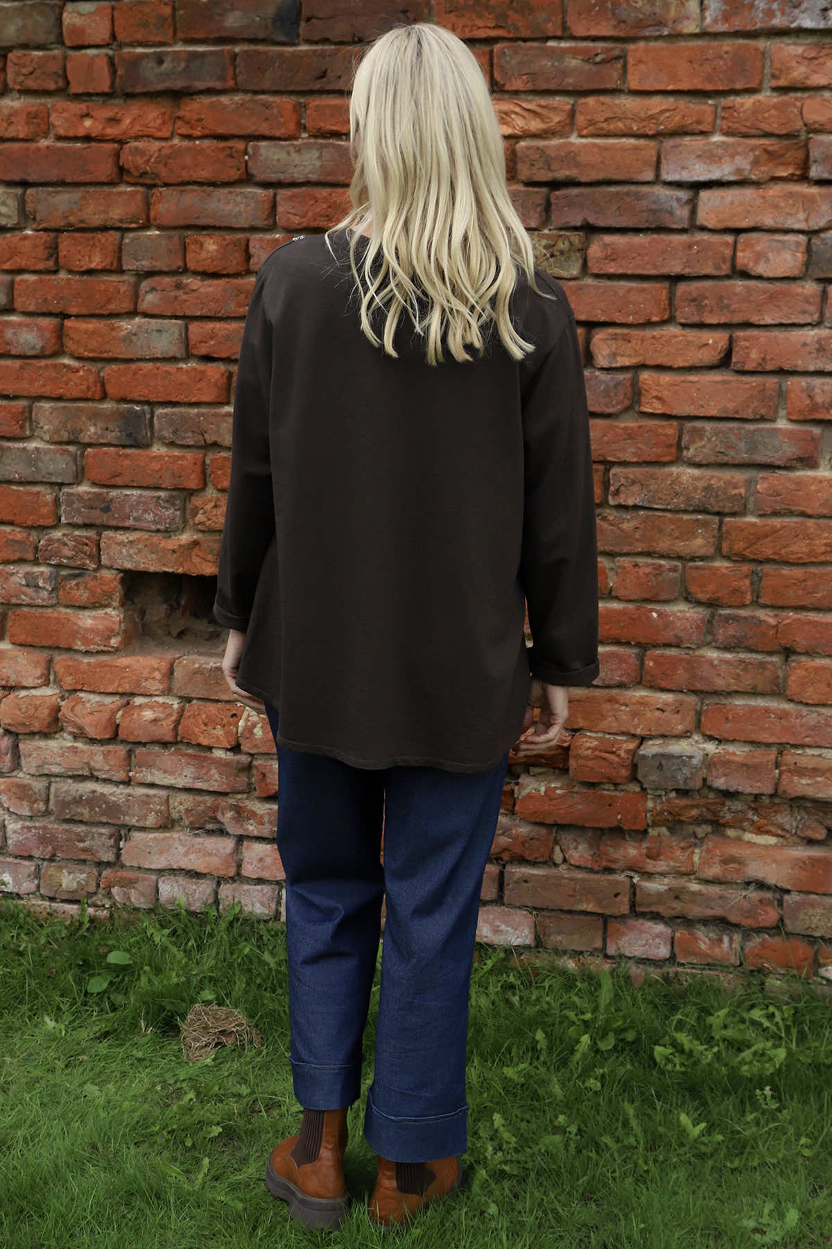 Barbara Pocket Cotton Top Cocoa