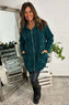 Elodie Hooded Zip Up Jacket Bottle Green