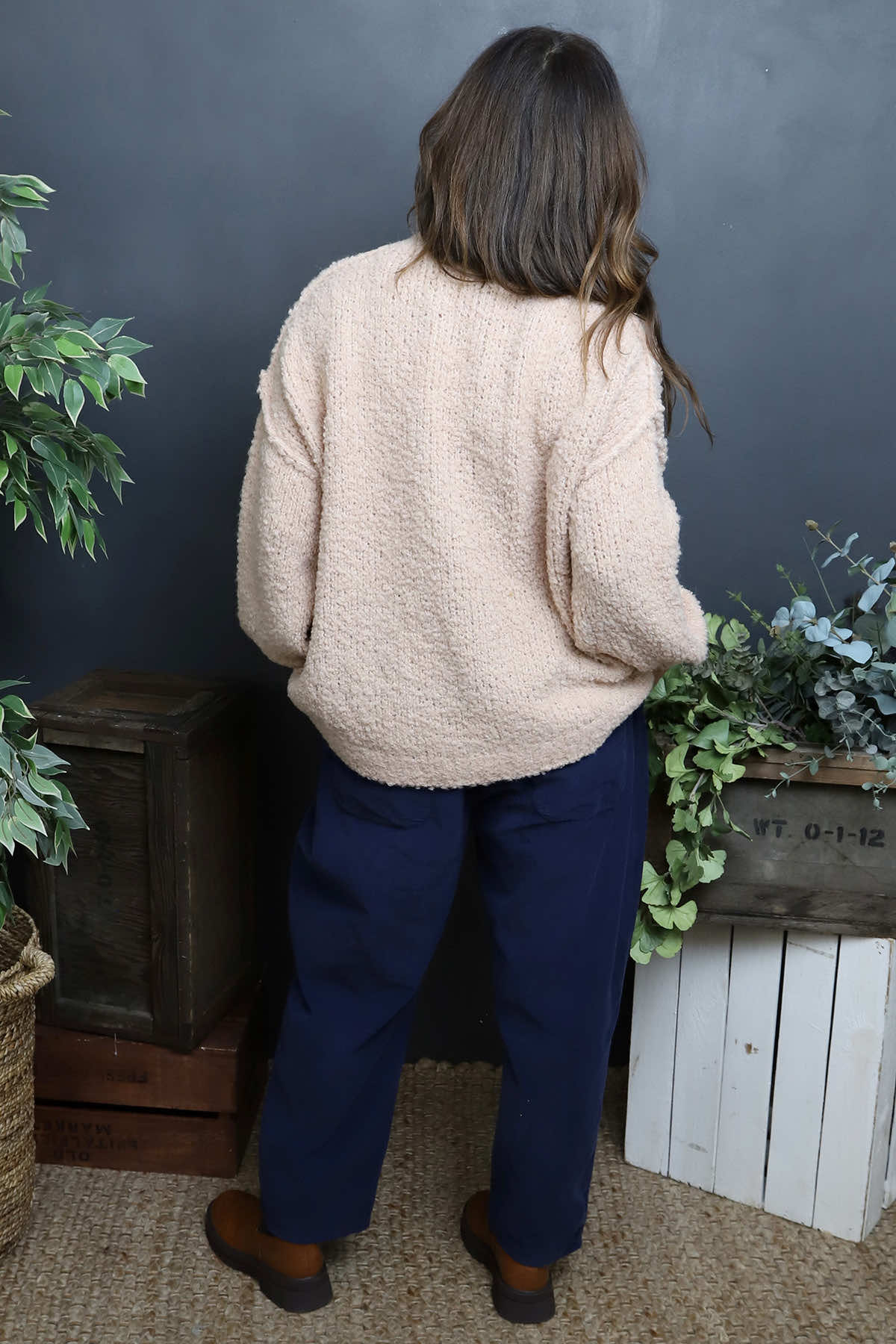 Melesina Boucle Jumper Pink