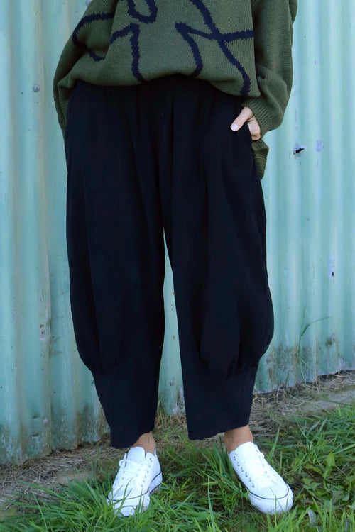 Olwen Needlecord Trousers Black - Image 2