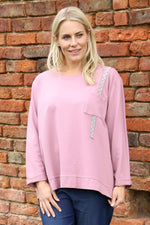 Barbara Pocket Cotton Top Pink Pink - Barbara Pocket Cotton Top Pink