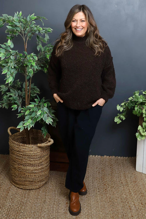 Melesina Boucle Jumper Cocoa - Image 2
