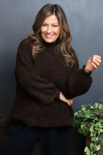 Melesina Boucle Jumper Cocoa Cocoa - Melesina Boucle Jumper Cocoa