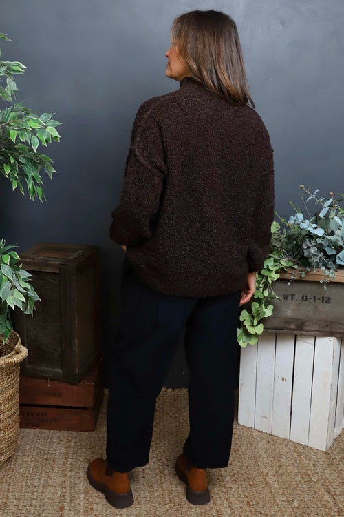 Melesina Boucle Jumper Cocoa - Image 4