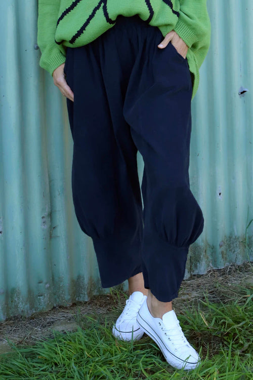 Olwen Needlecord Trousers Navy - Image 2