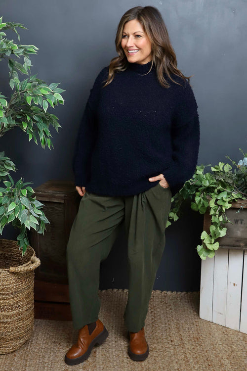 Melesina Boucle Jumper Navy - Image 2