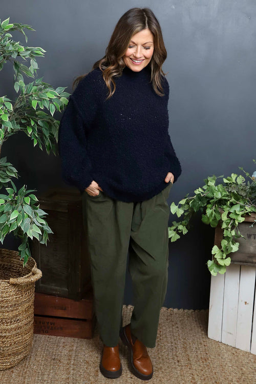Melesina Boucle Jumper Navy - Image 3