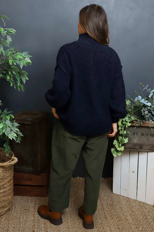 Melesina Boucle Jumper Navy - Image 4
