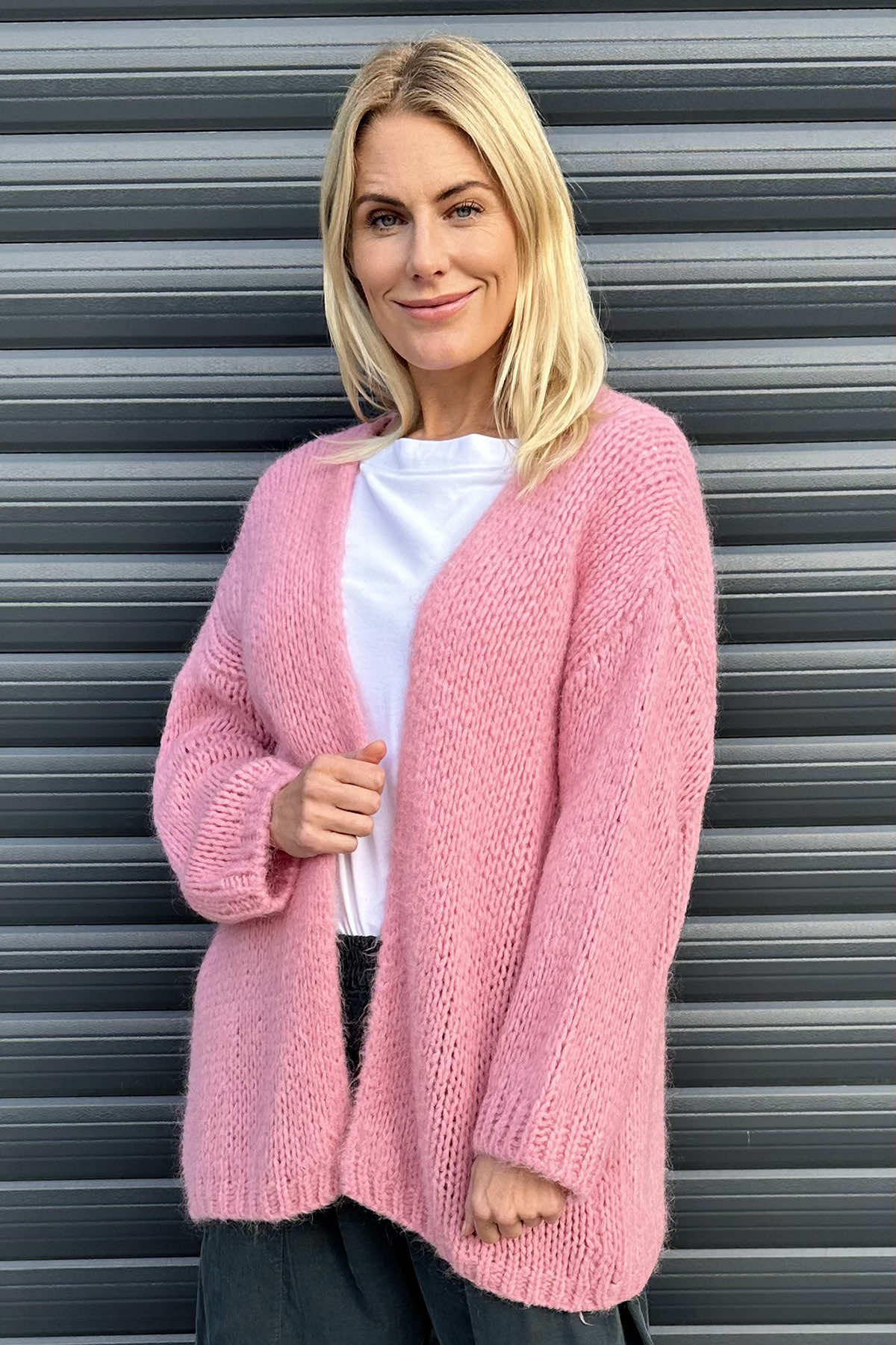 Annie Knitted Cardigan Pink