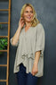 Shyla Check Wrap Top Mocha