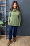 Astrid Polo Neck Knitted Jumper Khaki