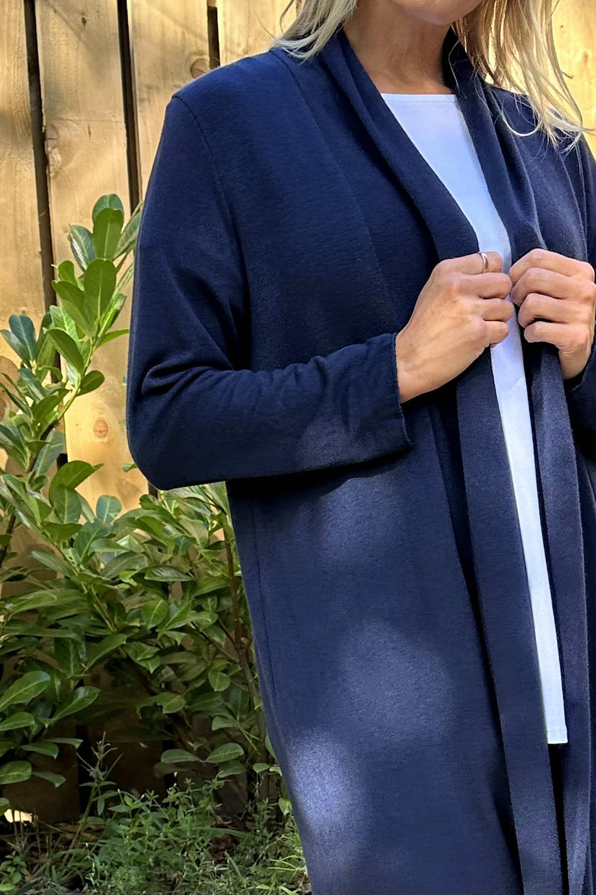 Alex Waterfall Cardigan Navy