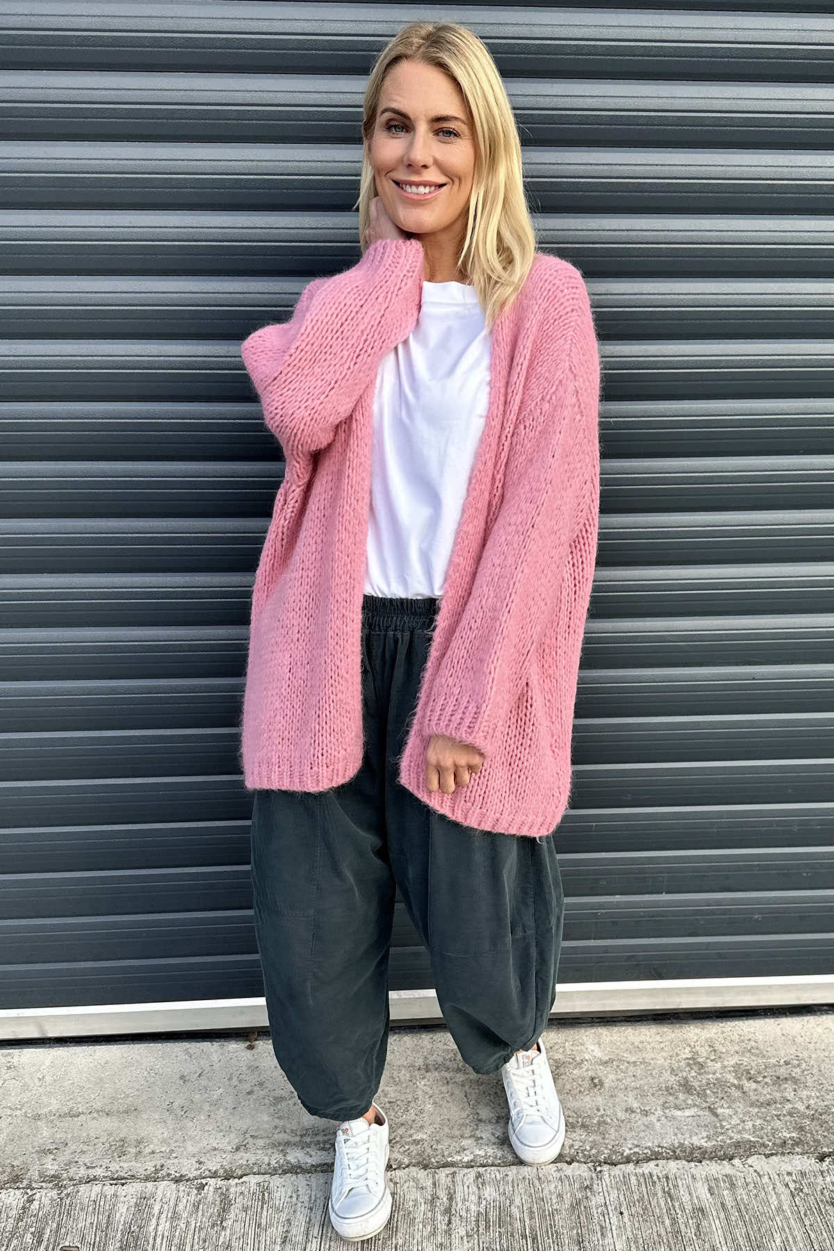 Annie Knitted Cardigan Pink