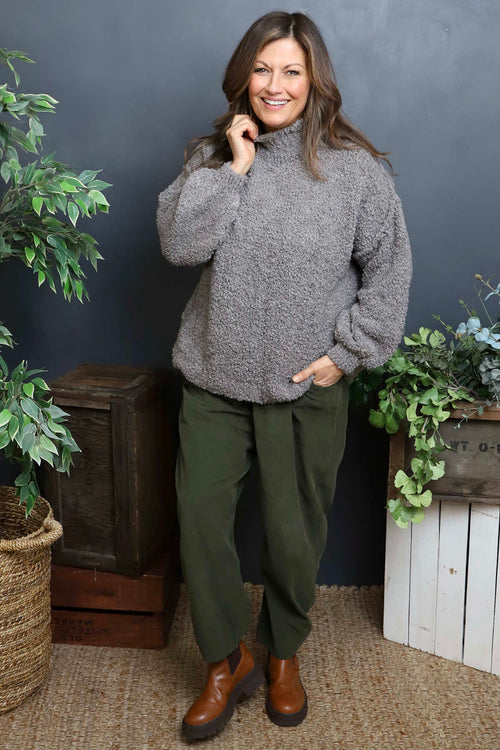 Melesina Boucle Jumper Mid Grey - Image 1