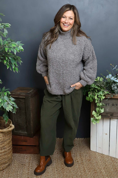 Melesina Boucle Jumper Mid Grey - Image 2