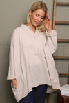 Adrielle Linen Shirt Stone