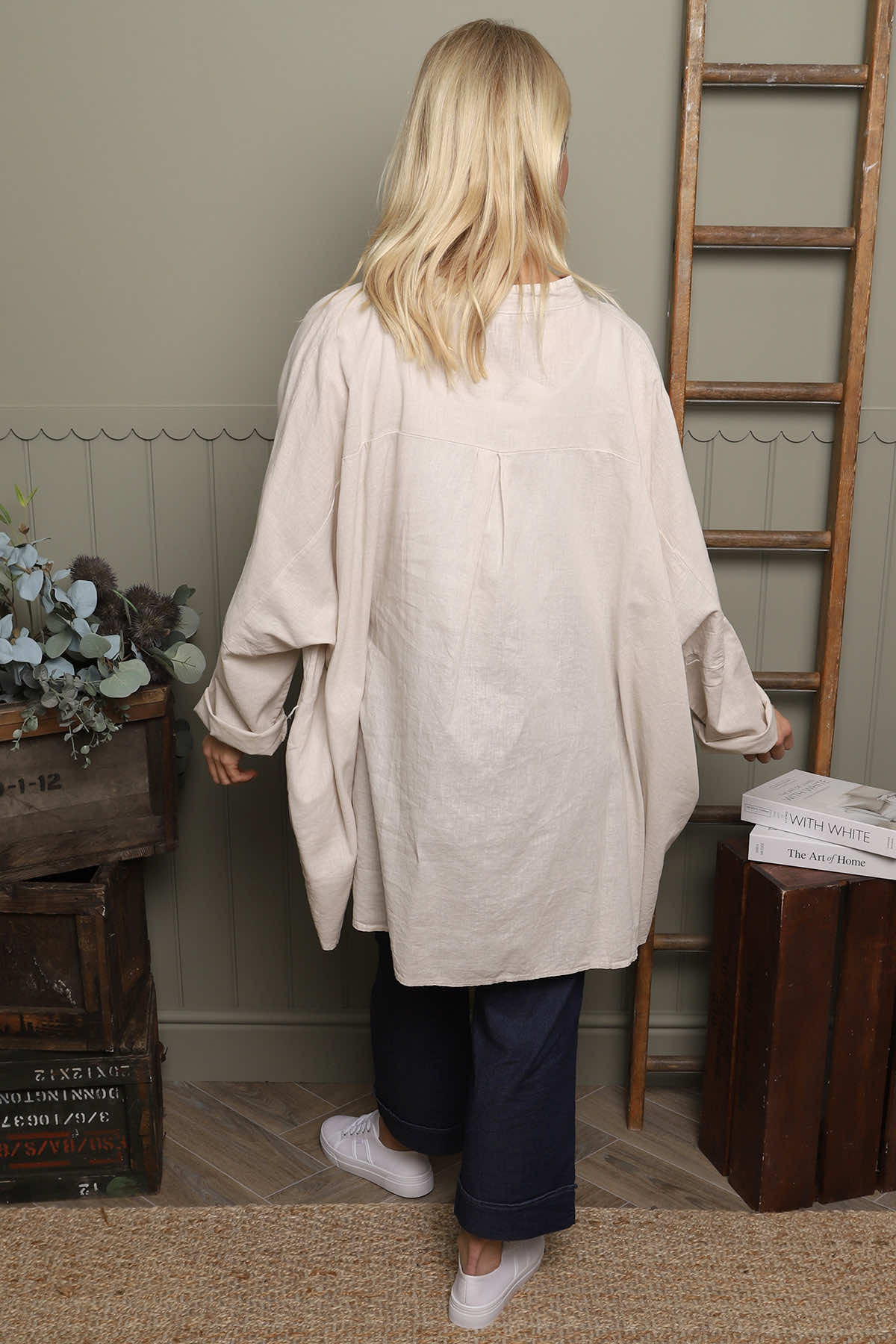 Adrielle Linen Shirt Stone