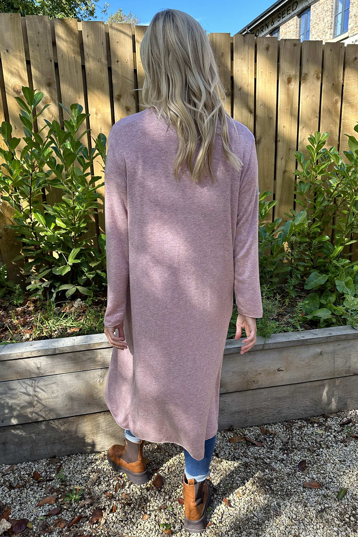 Alex Waterfall Cardigan Pink