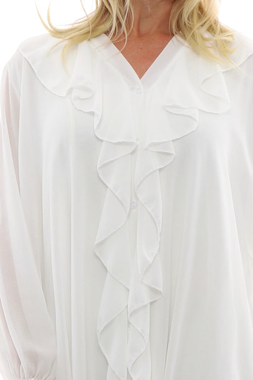 Dorota Shirt Tunic Cream - Image 3