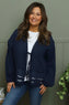 Kalkan Crinkle Cotton Jacket Navy