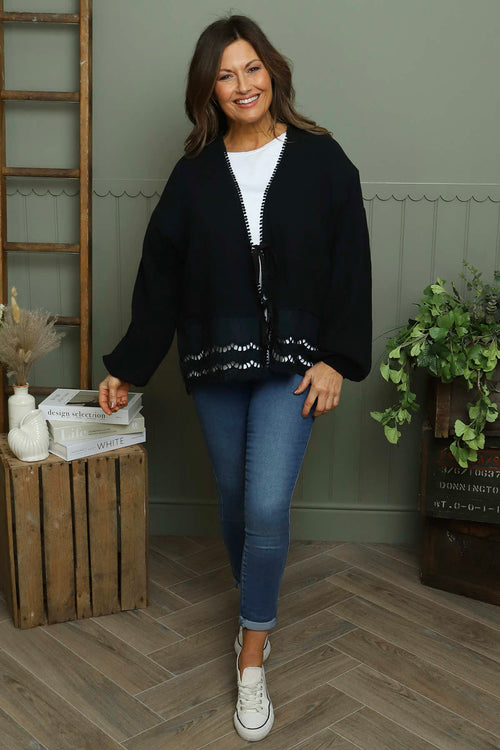 Kalkan Crinkle Cotton Jacket Black - Image 1