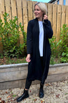 Alex Waterfall Cardigan Black