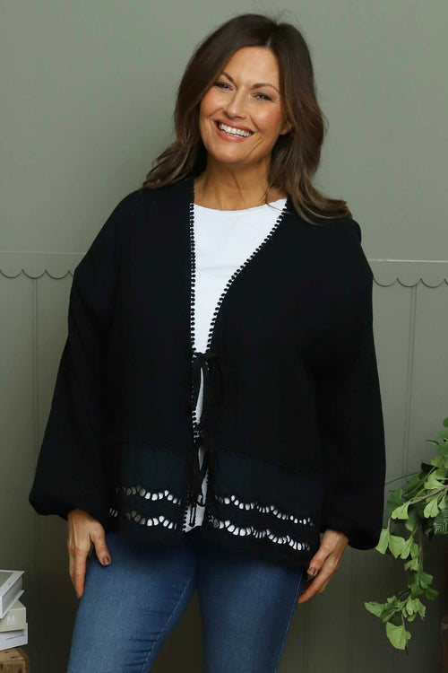 Kalkan Crinkle Cotton Jacket Black - Image 2