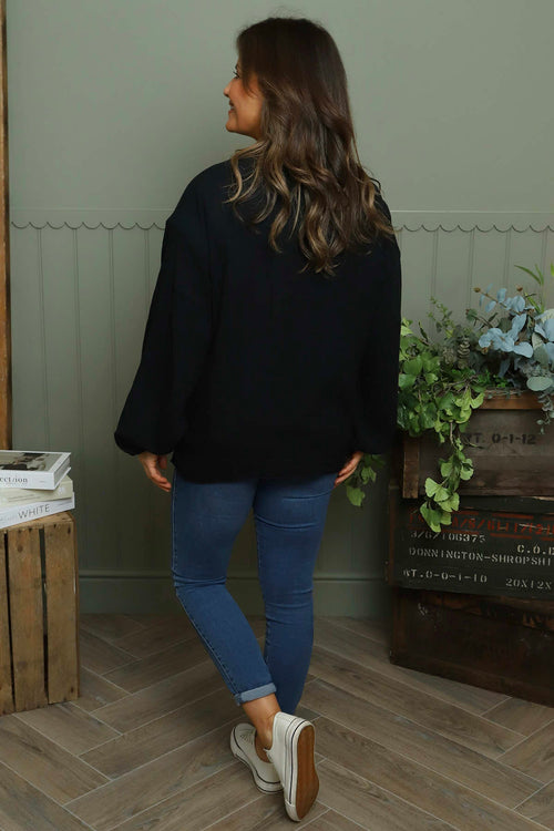 Kalkan Crinkle Cotton Jacket Black - Image 5
