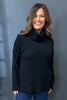 Astrid Polo Neck Knitted Jumper Black