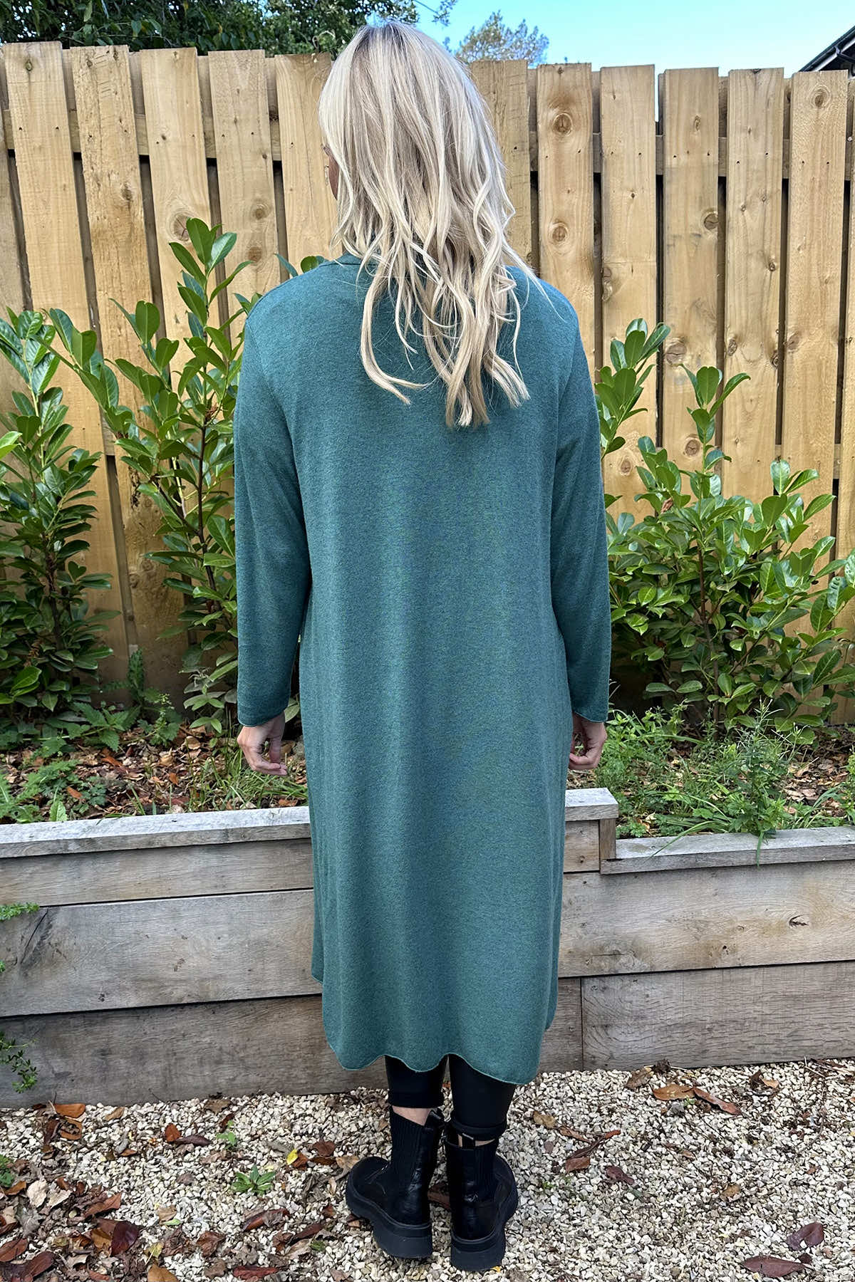 Alex Waterfall Cardigan Jade Green