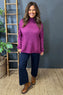 Lainey Pocket Knitted Jumper Berry