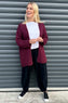 Annie Knitted Cardigan Wine