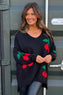 Joan Cherry Knitted Jumper Black