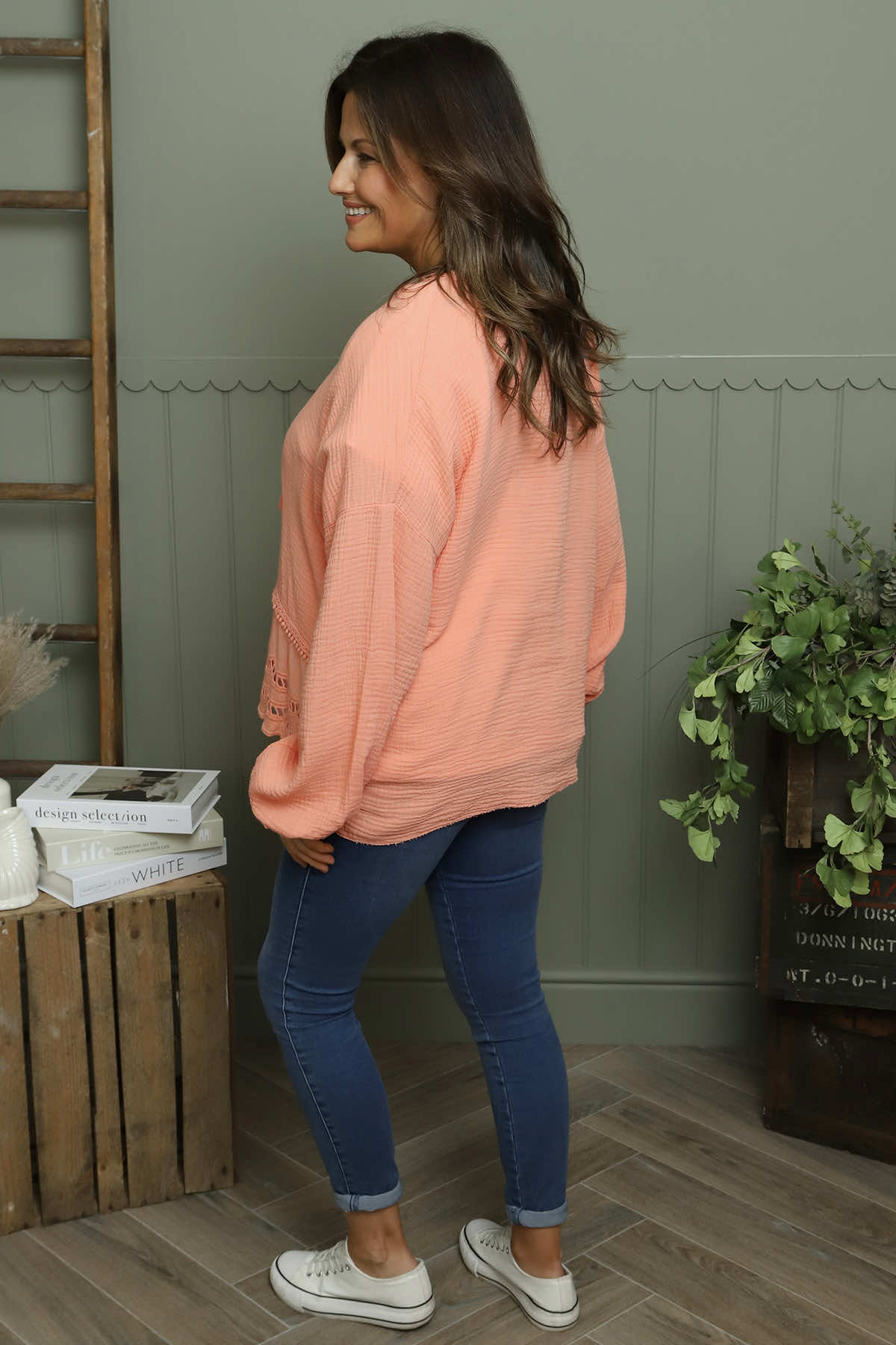 Kalkan Crinkle Cotton Jacket Orange