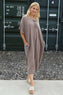 Idella Flower Cotton Dress Mocha