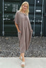 Idella Flower Cotton Dress Mocha