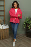 Kalkan Crinkle Cotton Jacket Fuchsia