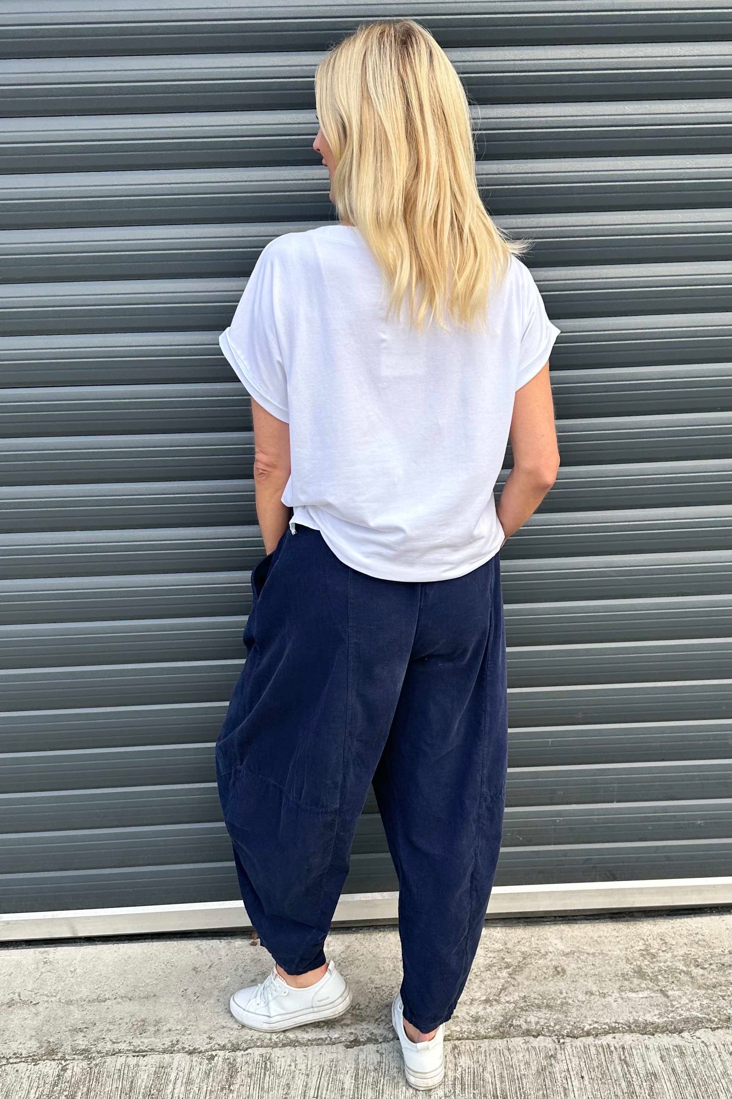 Kimberly Needlecord Trousers Navy