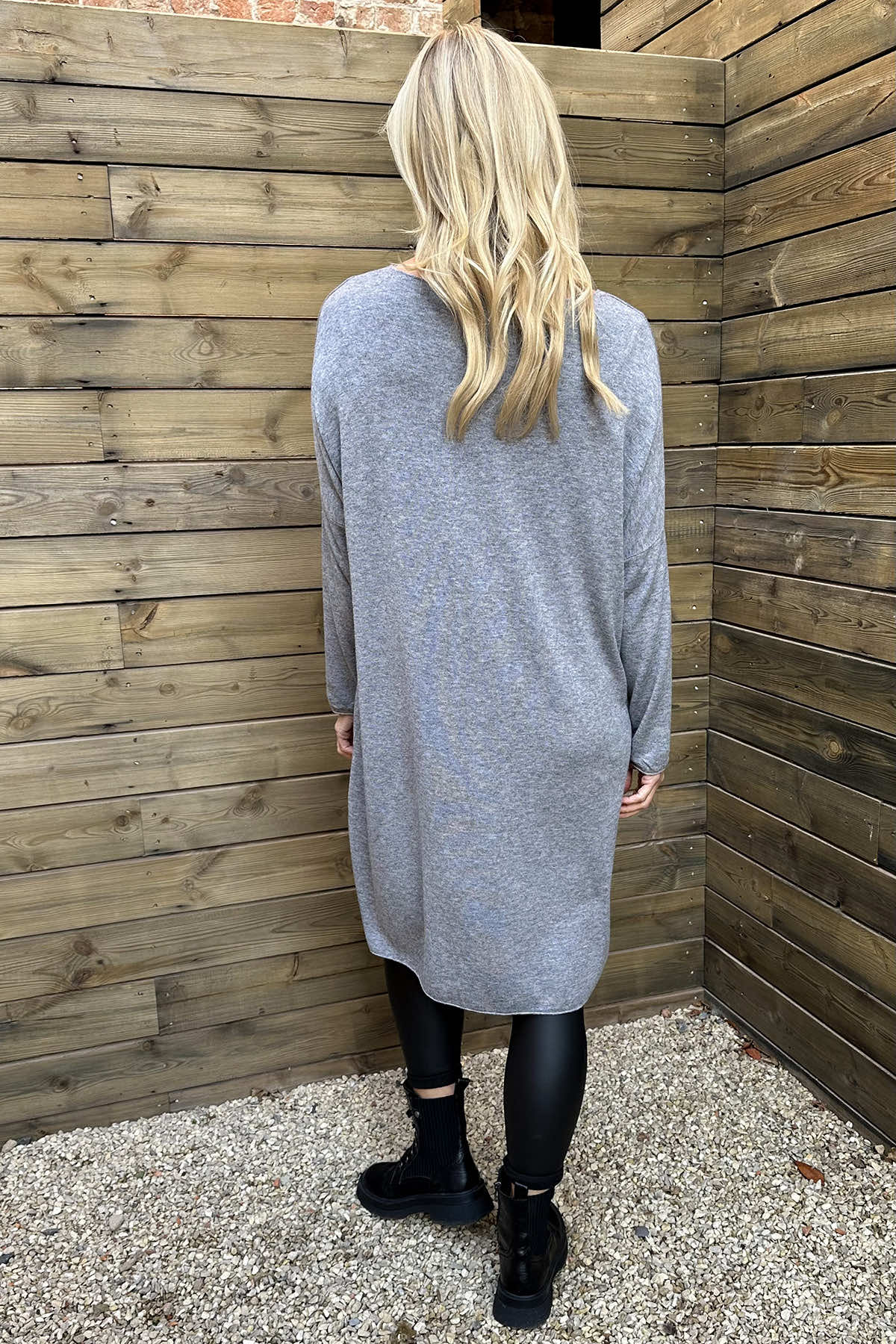 Maggie Knitted Tunic Grey