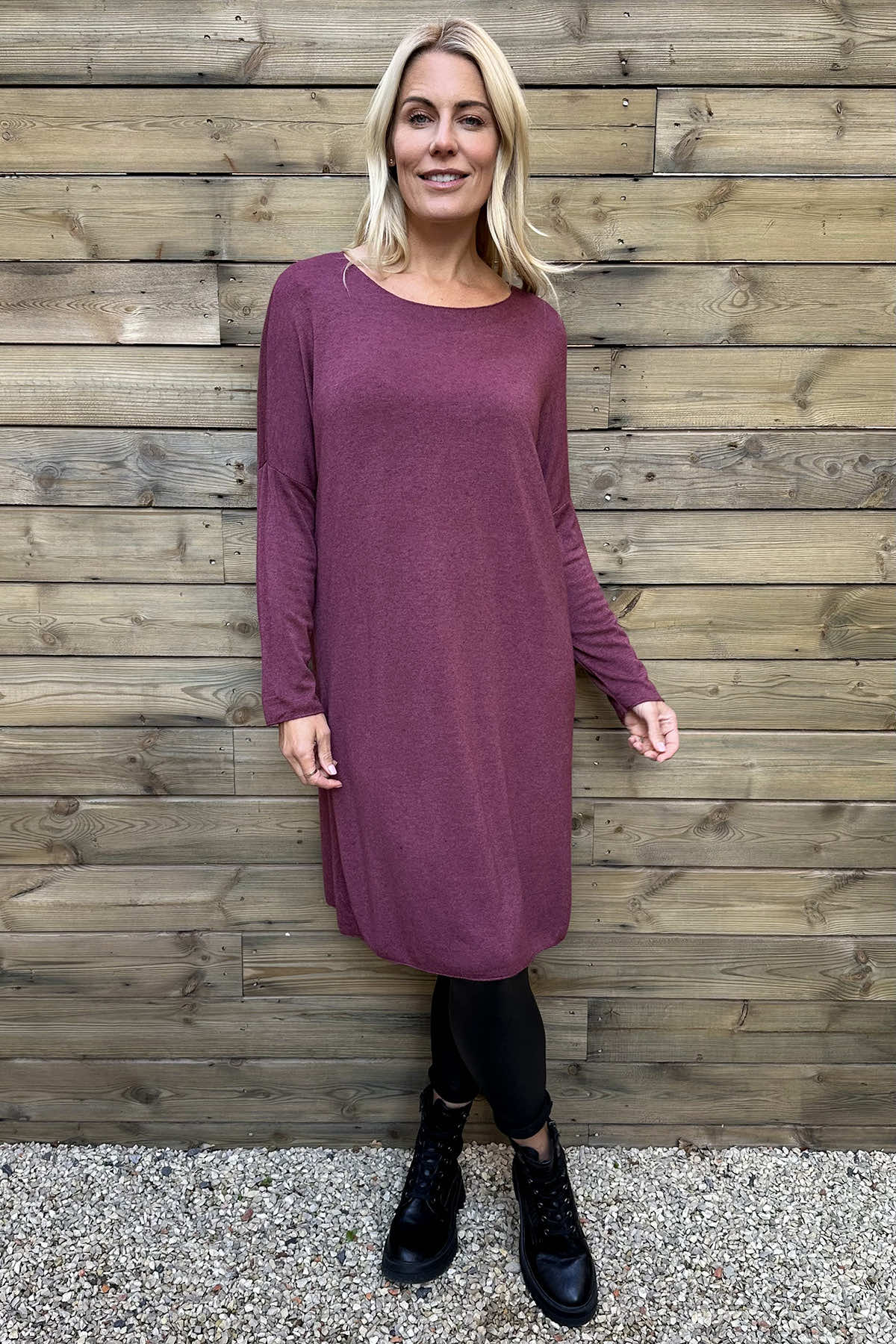 Maggie Knitted Tunic Wine