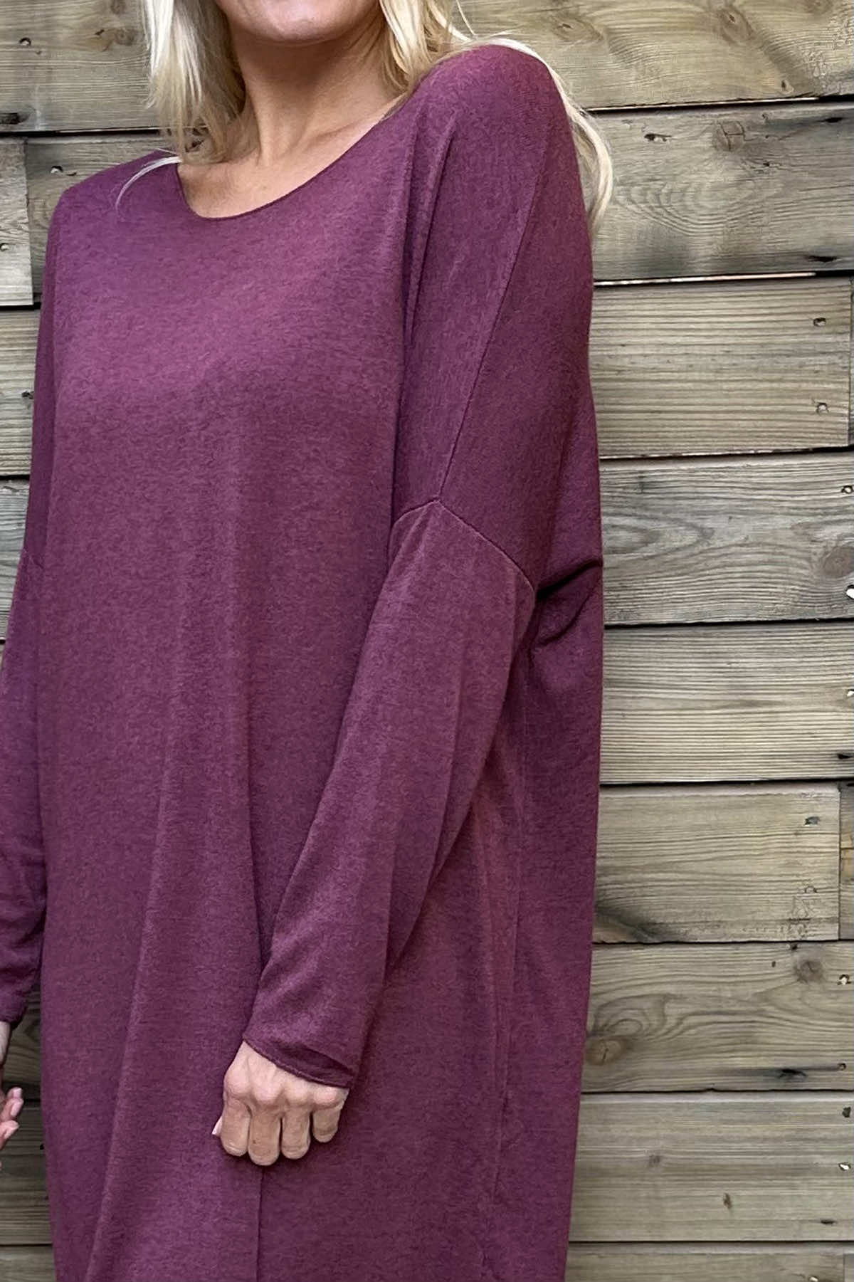 Maggie Knitted Tunic Wine