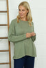 Sierra Sparkle Stripe Knitted Top Khaki