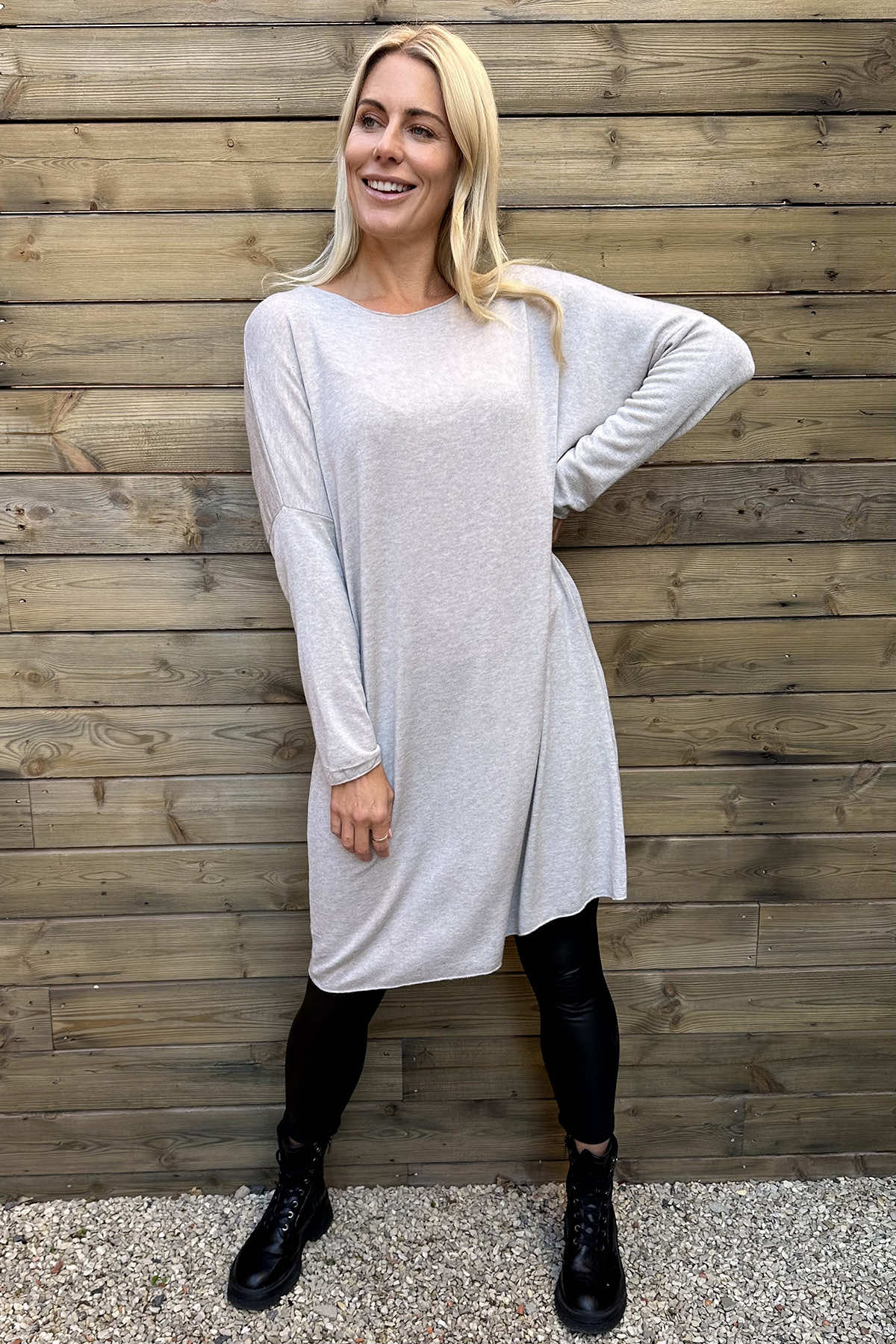 Maggie Knitted Tunic Stone